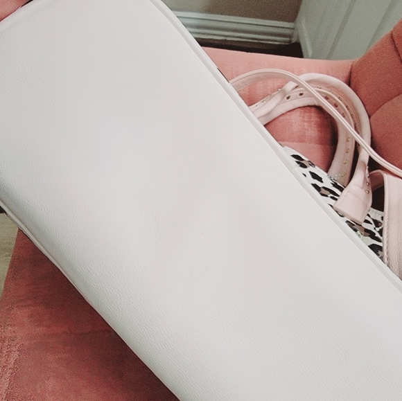 Betsey Johnson Cream Leopard Bow Tie Shopper Satchel |  - Picture 3 of 4